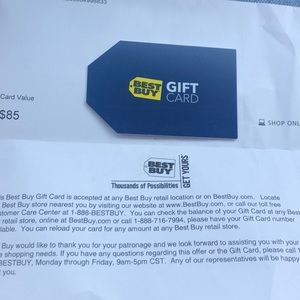Other 85 Best Buy Gift Card For 40 Poshmark